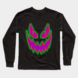 Hello halloween party funny jack o lantern face Long Sleeve T-Shirt